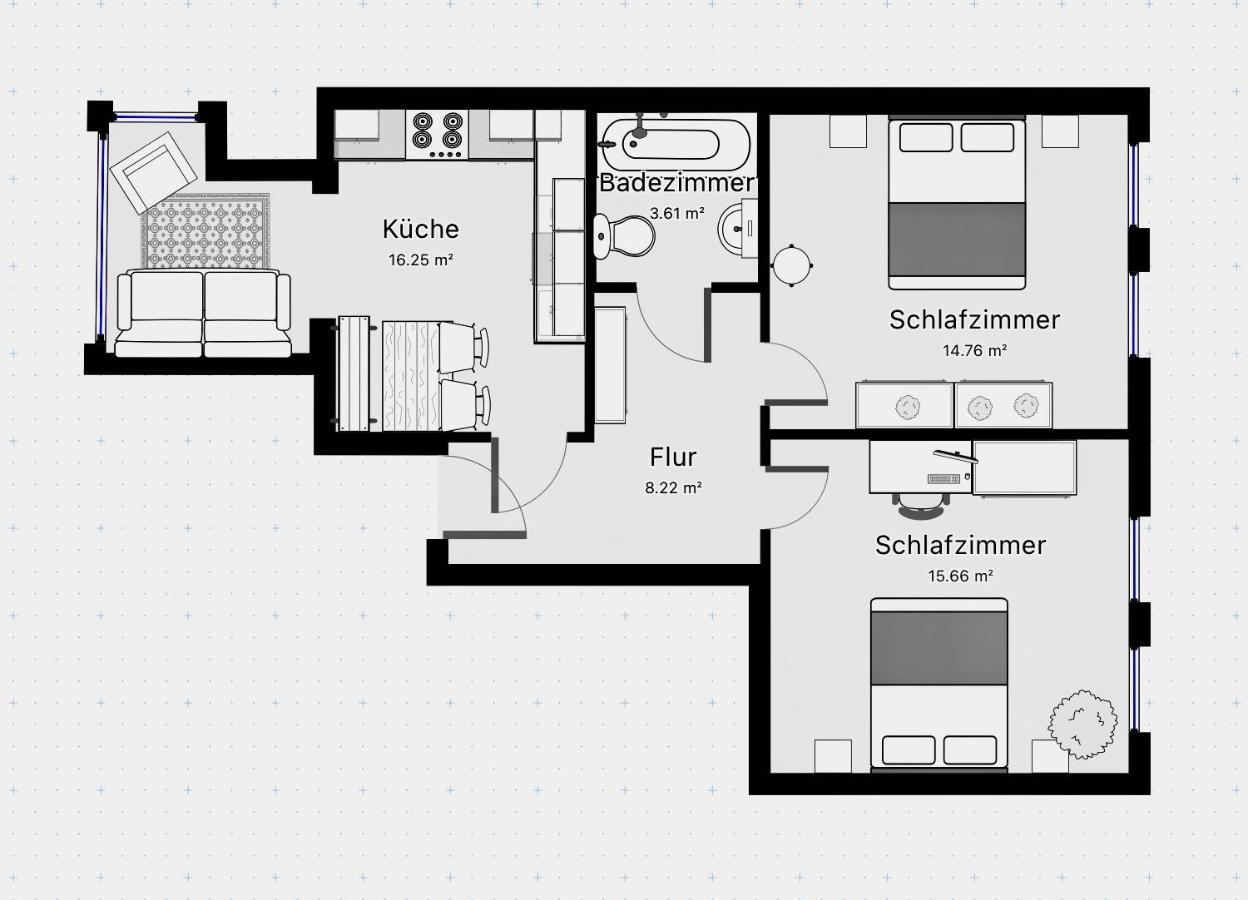 Purple Kitchen - Apartment Mit Grosser Wohnkueche Бремерхафен Экстерьер фото